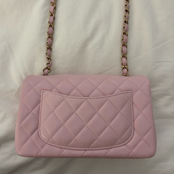 CHANEL π€ 24S Light Pink Lambskin Mini Classic Flap Bag - Picture 11 of 16
